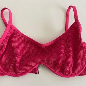 Abercrombie & Fitch Pink Curve Love Underwire Bikini Top